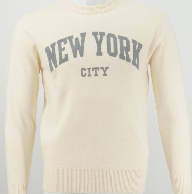 New York City Crewneck Sweatshirt, Unisex Streetwear Pullover Sweater