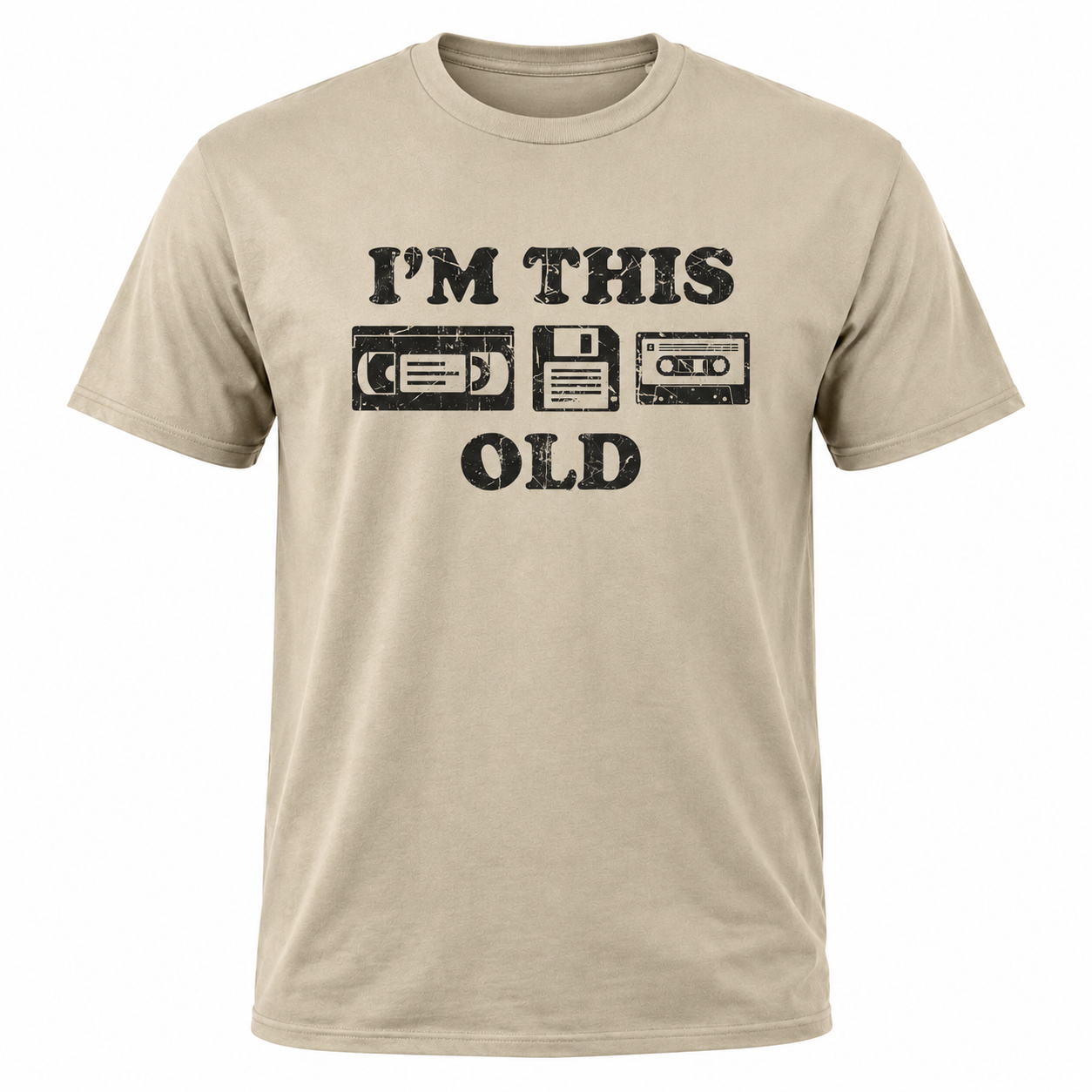 Mens Im This Old Funny T-Shirt Retro Video Tape Sarcastic Graphic Novelty Tee