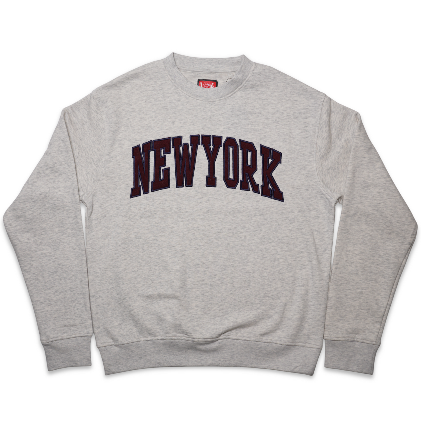 New York Classic Raglan Applique Crewneck Sweatshirt, Unisex Pullover