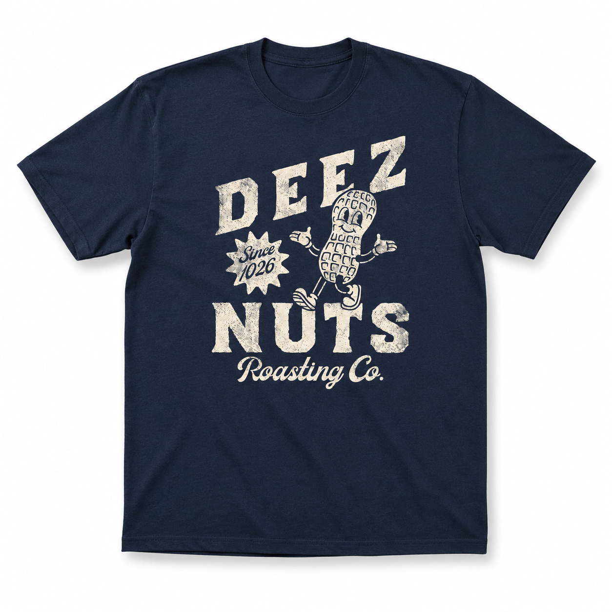 Men's Funny Deez Nuts Roasting Co T-Shirt Sarcastic Novelty Humor Tee