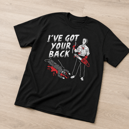 Men's Funny I've Got Your Back T-Shirt Sarcastic Killer Graphic Novelty Tee