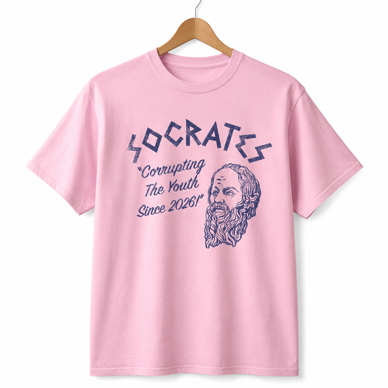 Men's Funny Socrates T-Shirt Sarcastic Philosophy Graphic Novelty Tee