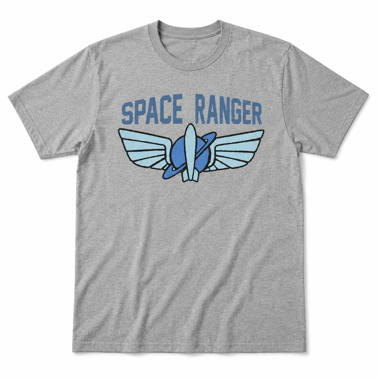 Retro Rocket Wings Graphic T-Shirt Vintage Space Explorer Tee Men's S-5XL