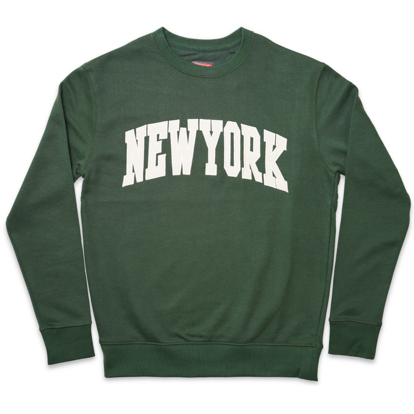 New York Classic Raglan Applique Crewneck Sweatshirt, Unisex Pullover