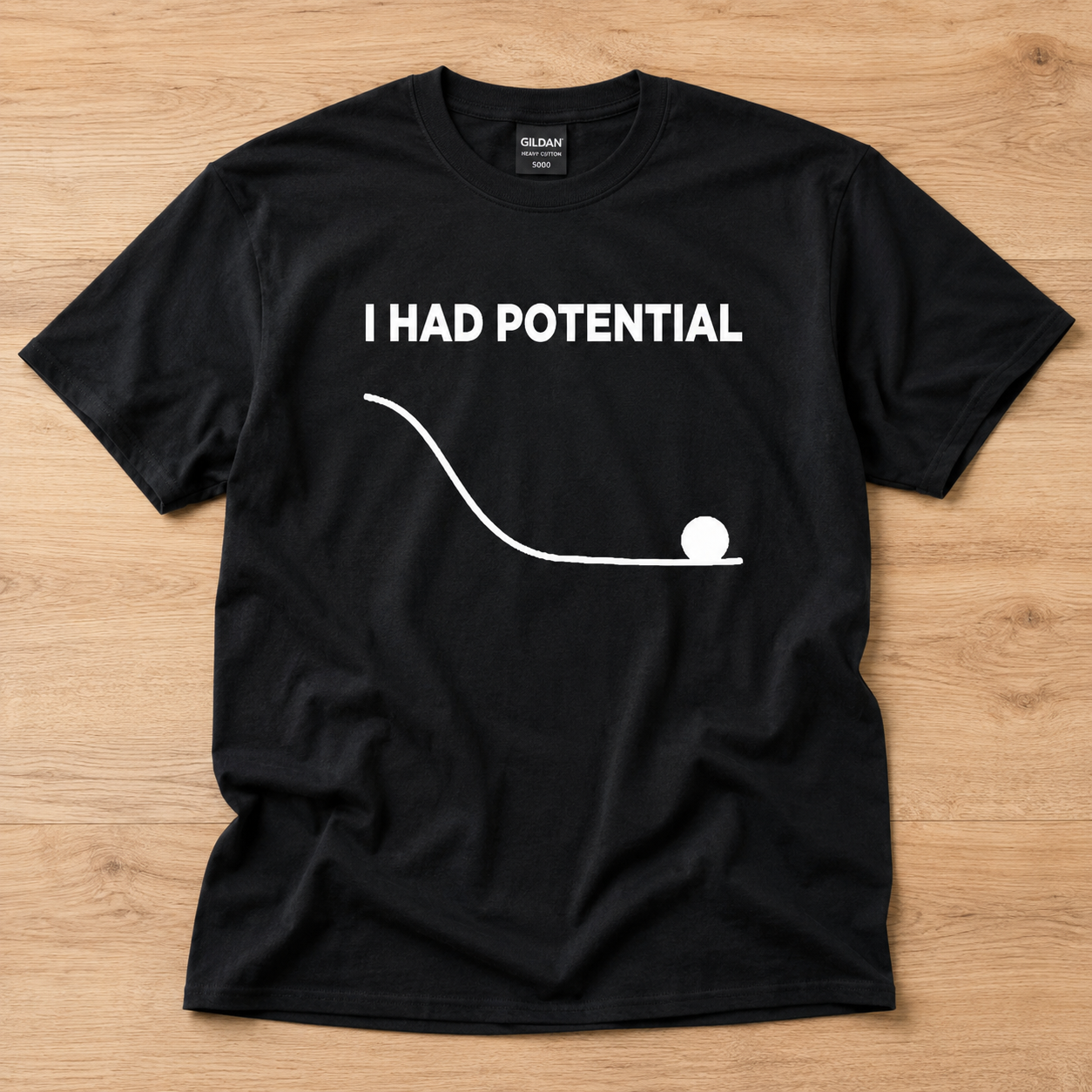 I Had Potential Funny Sarcastic Graphic T-Shirt