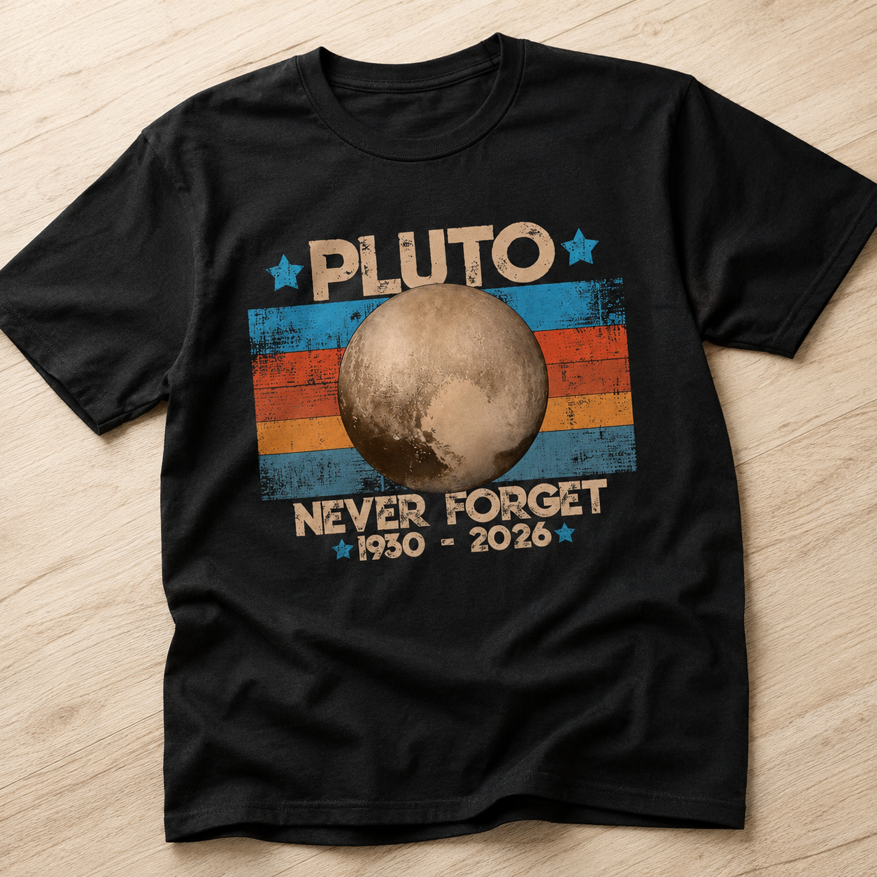 Retro Astronomy Space T-Shirt Vintage Solar System Graphic Tee Men's S-5XL