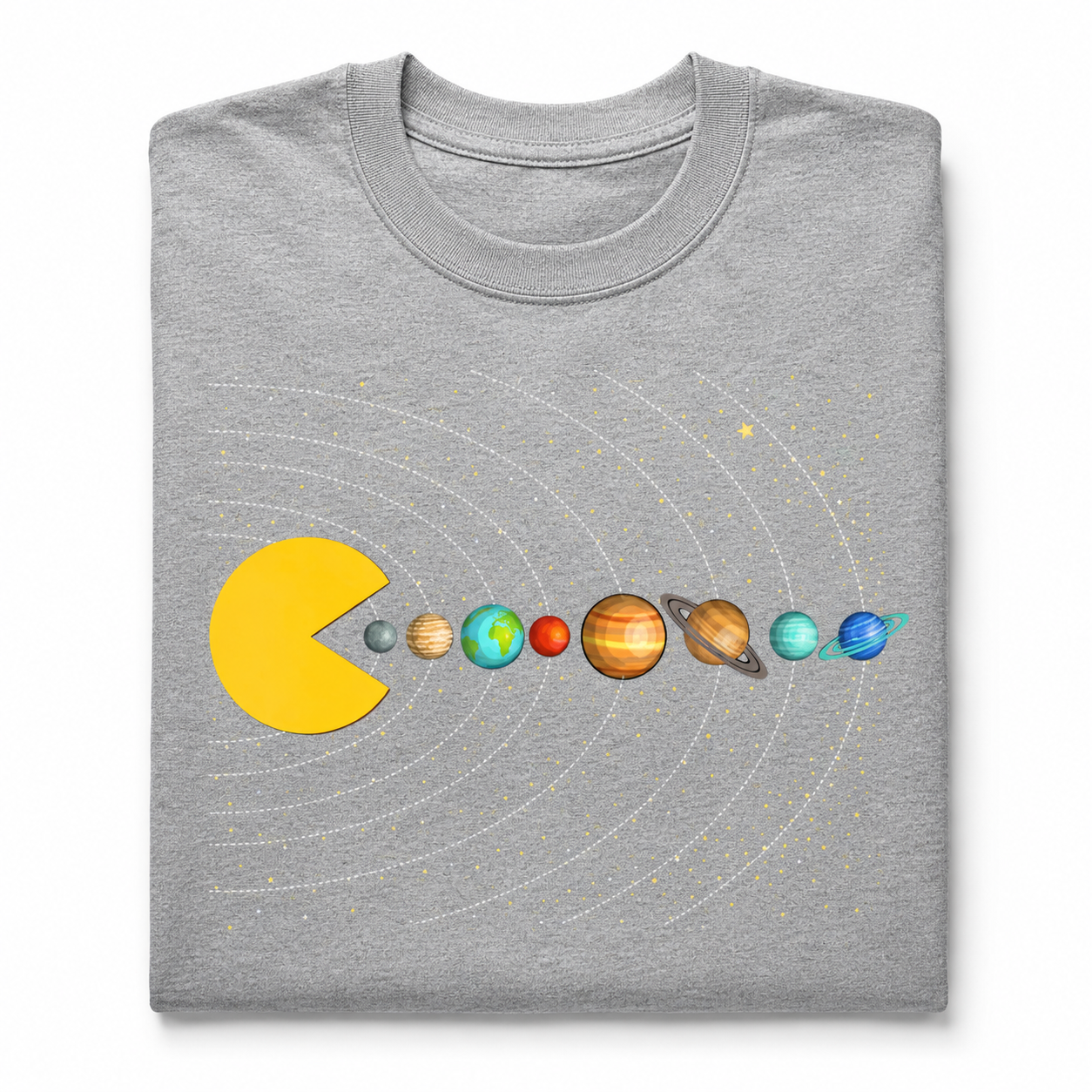 Funny Solar System Space Arcade Gamer Youth Graphic T-Shirt Boys Tee S-XL