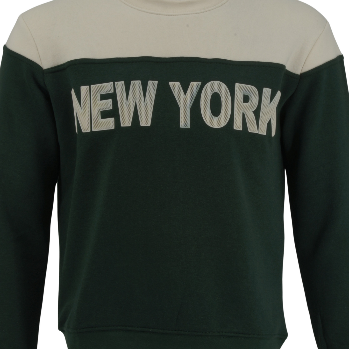 New York Mens Raised rubber Sweatshirt, NYC Crewneck Pullover, Unisex Streetwear