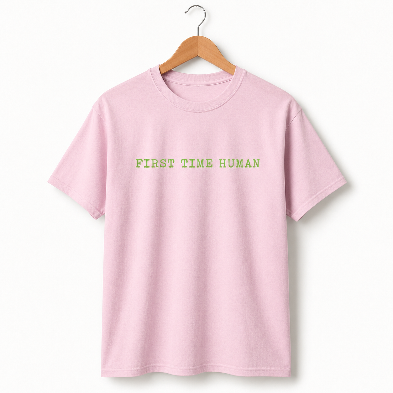 eBay Title: First Time Human Funny T-Shirt for Men Sarcastic Graphic Novelty Tee