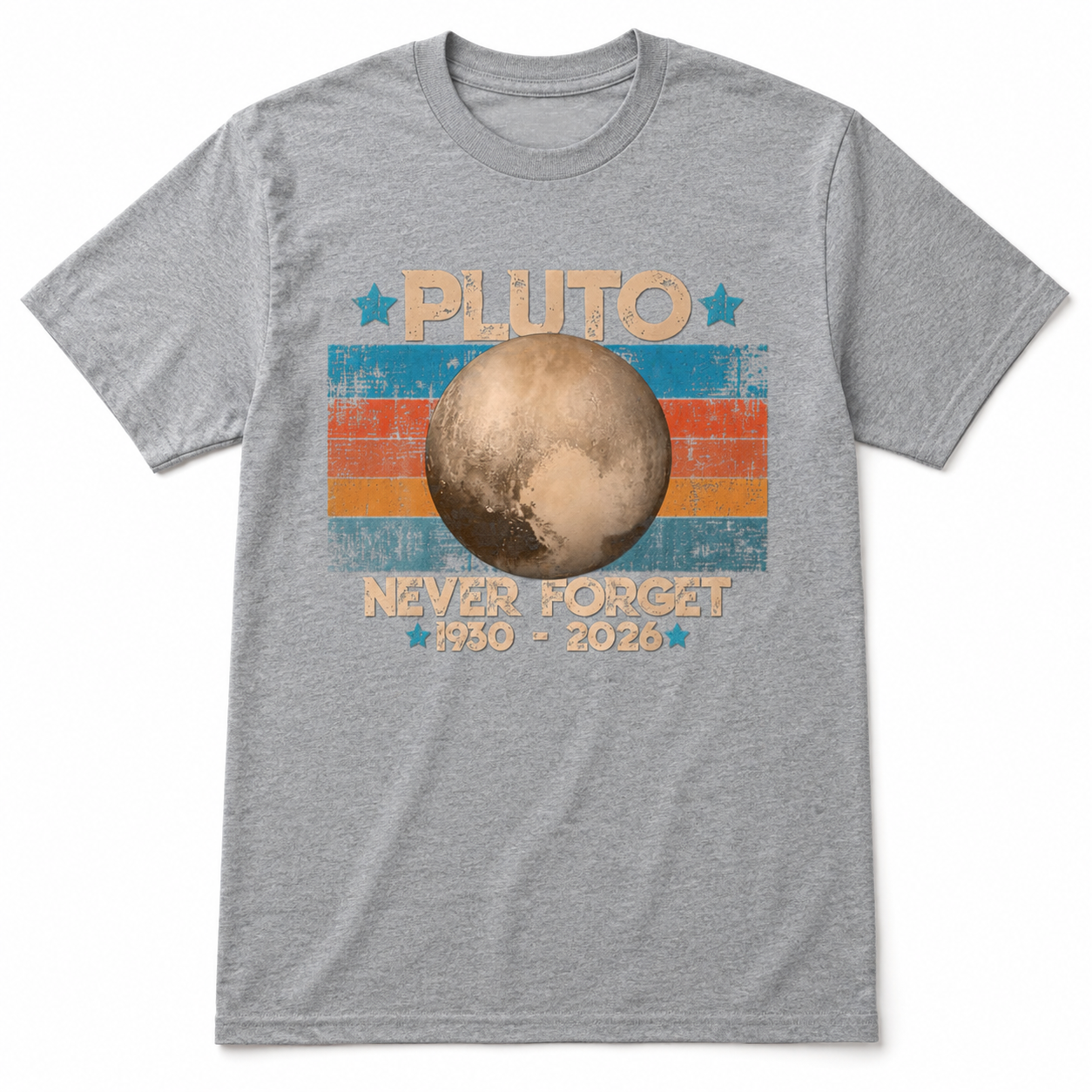 Retro Astronomy Space T-Shirt Vintage Solar System Graphic Tee Men's S-5XL
