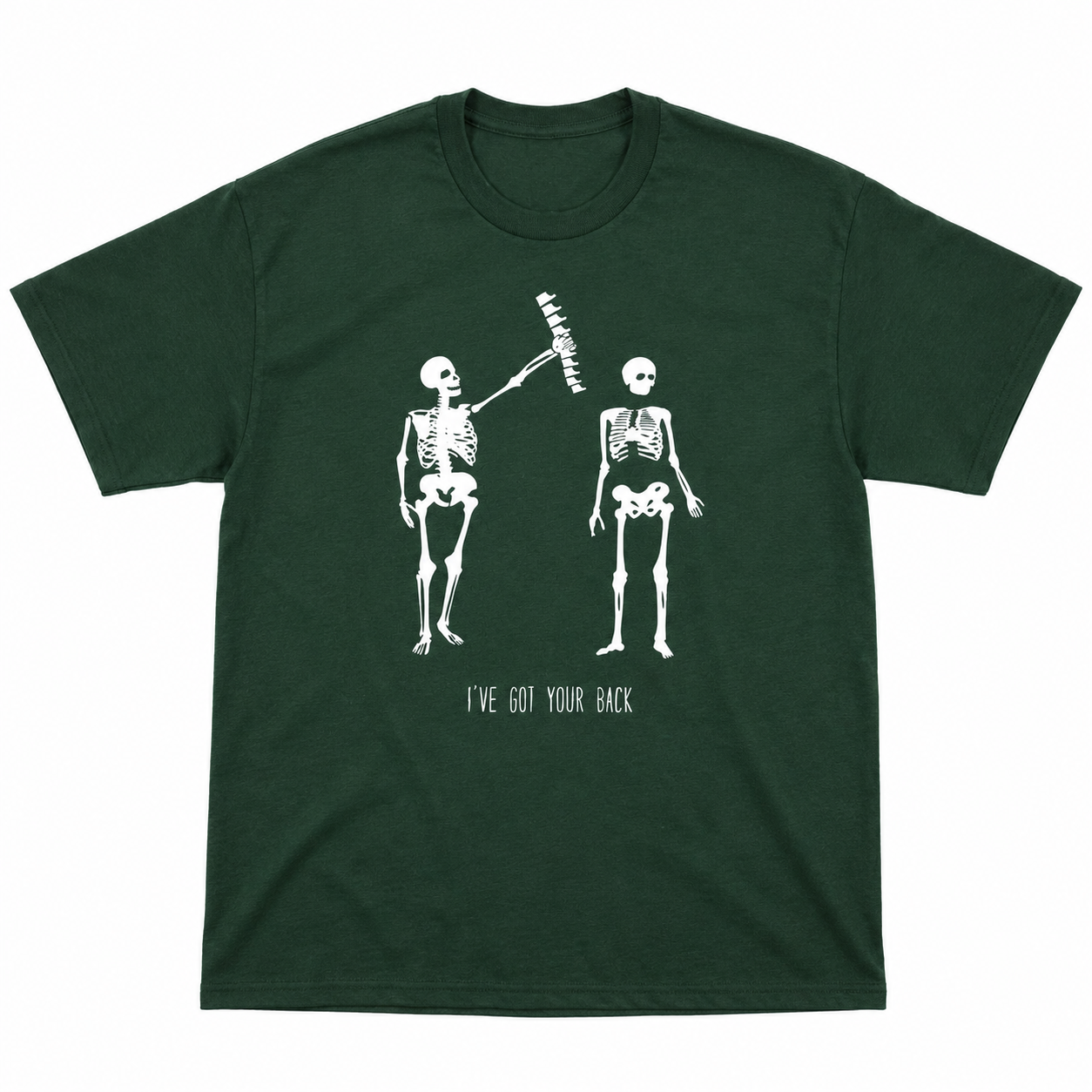 Men's Got Your Back Funny Skeleton T-Shirt Halloween Best Friend Graphic Tee
