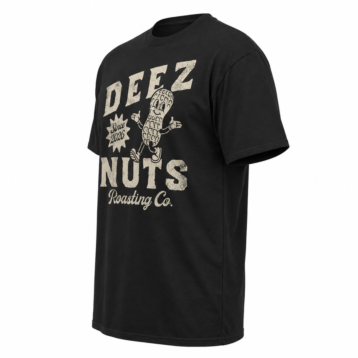 Men's Funny Deez Nuts Roasting Co T-Shirt Sarcastic Novelty Humor Tee