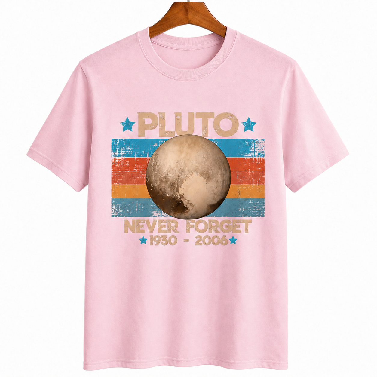 Retro Astronomy Space T-Shirt Vintage Solar System Graphic Tee Men's S-5XL