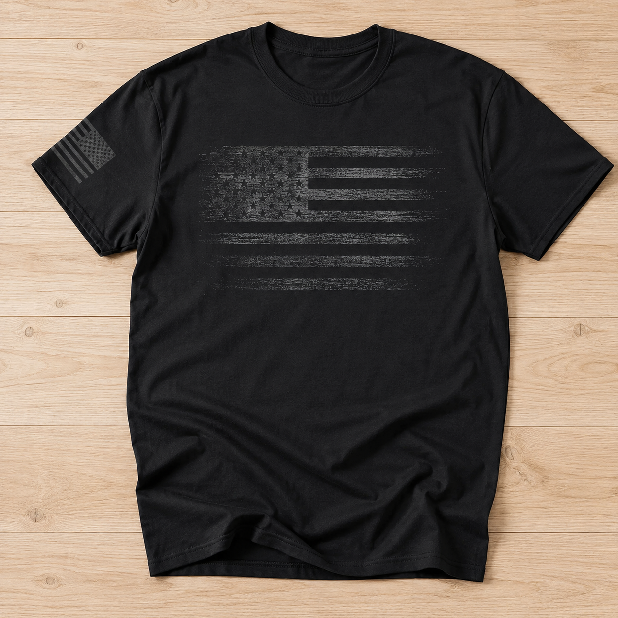 USA Distressed Flag T-Shirt Patriotic American Flag Graphic Tee Men's S-5XL