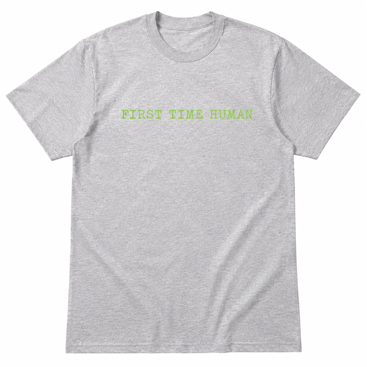 eBay Title: First Time Human Funny T-Shirt for Men Sarcastic Graphic Novelty Tee