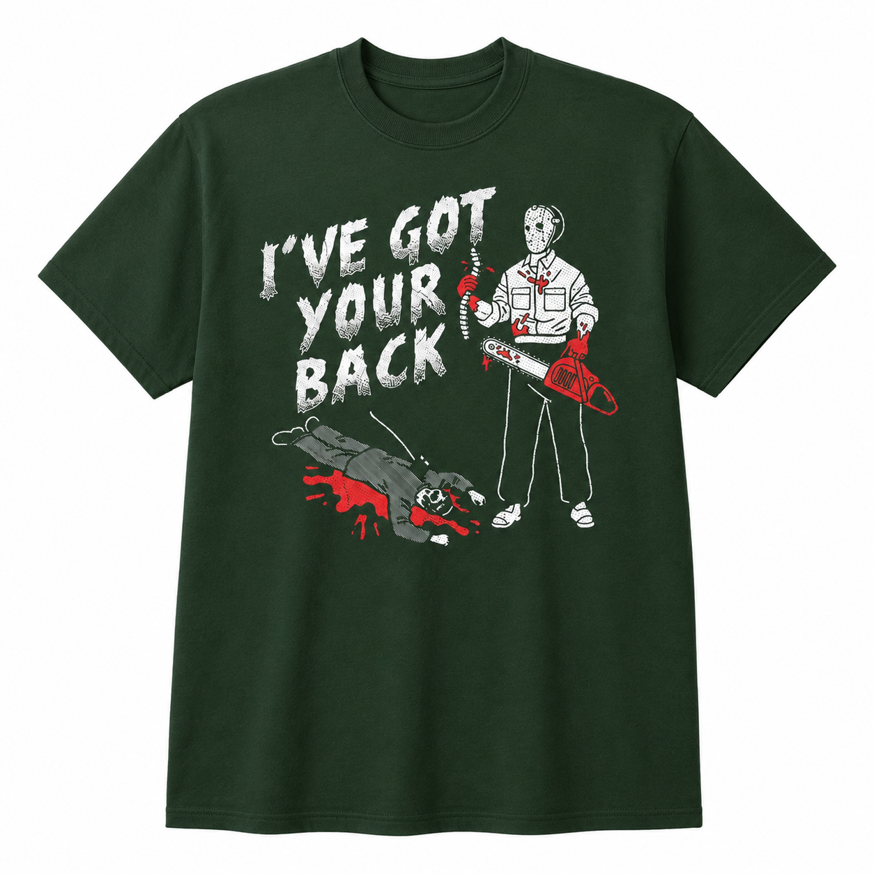 Men's Funny I've Got Your Back T-Shirt Sarcastic Killer Graphic Novelty Tee