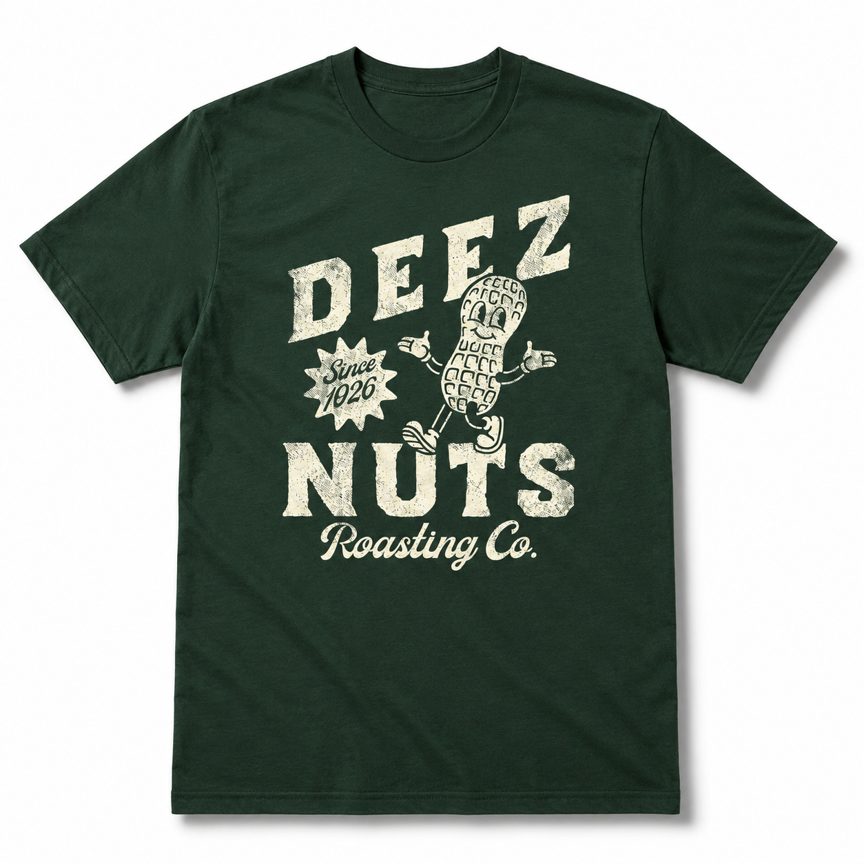 Men's Funny Deez Nuts Roasting Co T-Shirt Sarcastic Novelty Humor Tee
