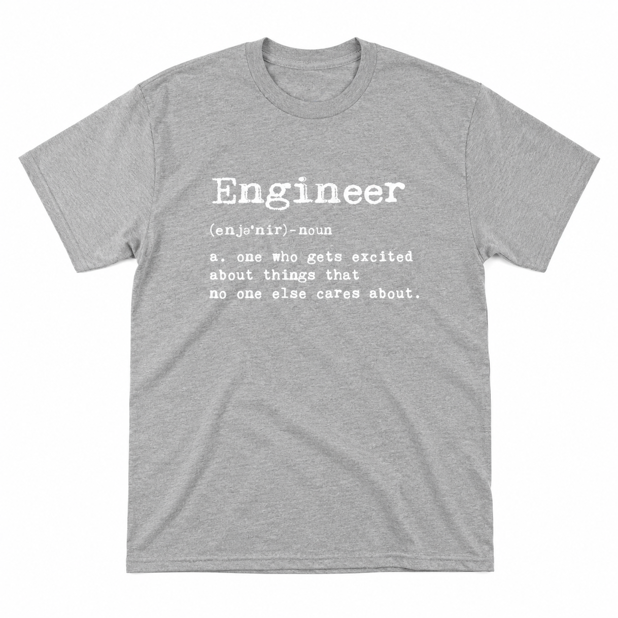 Men's Engineer Definition T-Shirt Funny Sarcastic Science Graphic Tee
