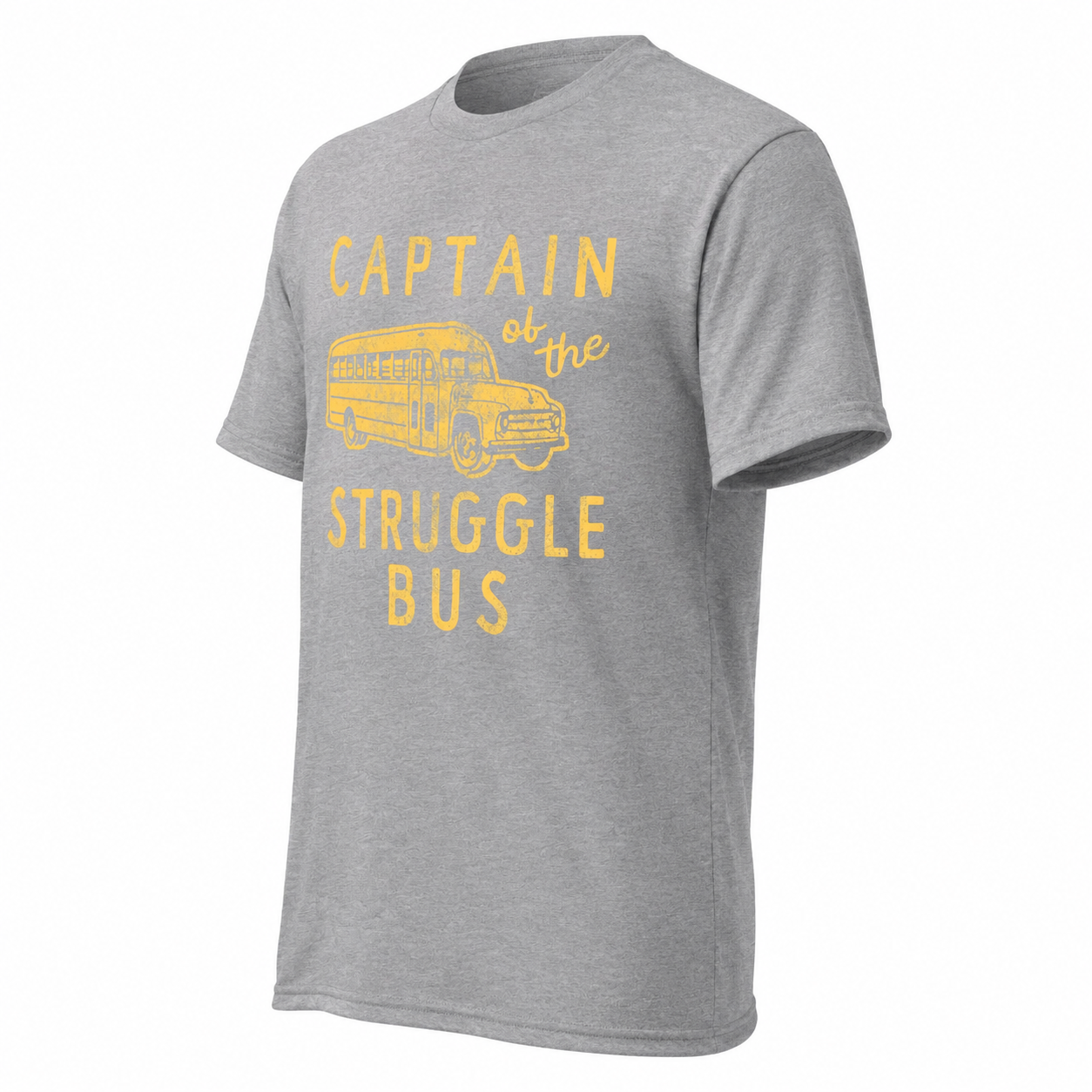 Captain of the Struggle Bus Funny T-Shirt Sarcastic School Bus Graphic Tee