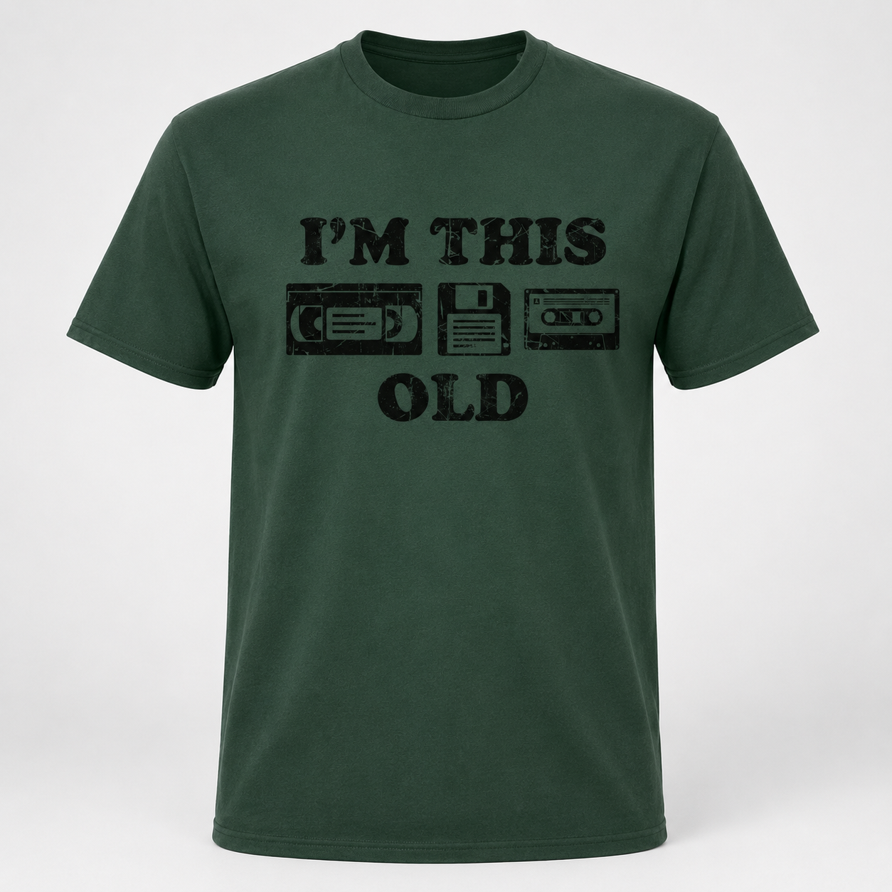 Mens Im This Old Funny T-Shirt Retro Video Tape Sarcastic Graphic Novelty Tee