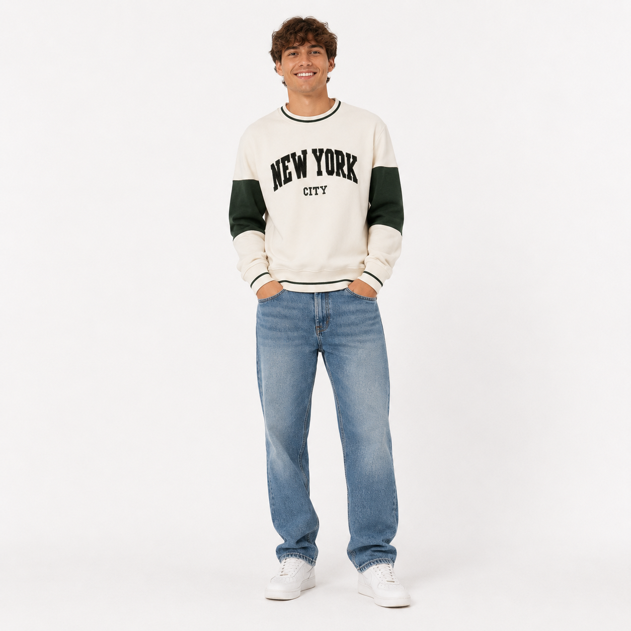 New York City Chenille Varsity Sweatshirt, Unisex College Style Pullover