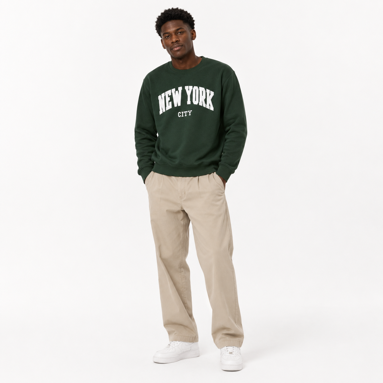 New York City Chenille Varsity Sweatshirt, Unisex College Style Pullover