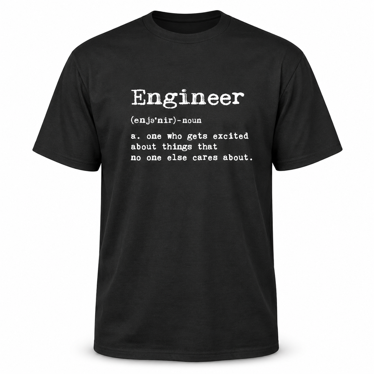 Men's Engineer Definition T-Shirt Funny Sarcastic Science Graphic Tee