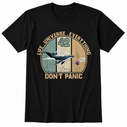 42 Universe Science T-Shirt Funny Space Nerd Graphic Tee Men's S-5XL