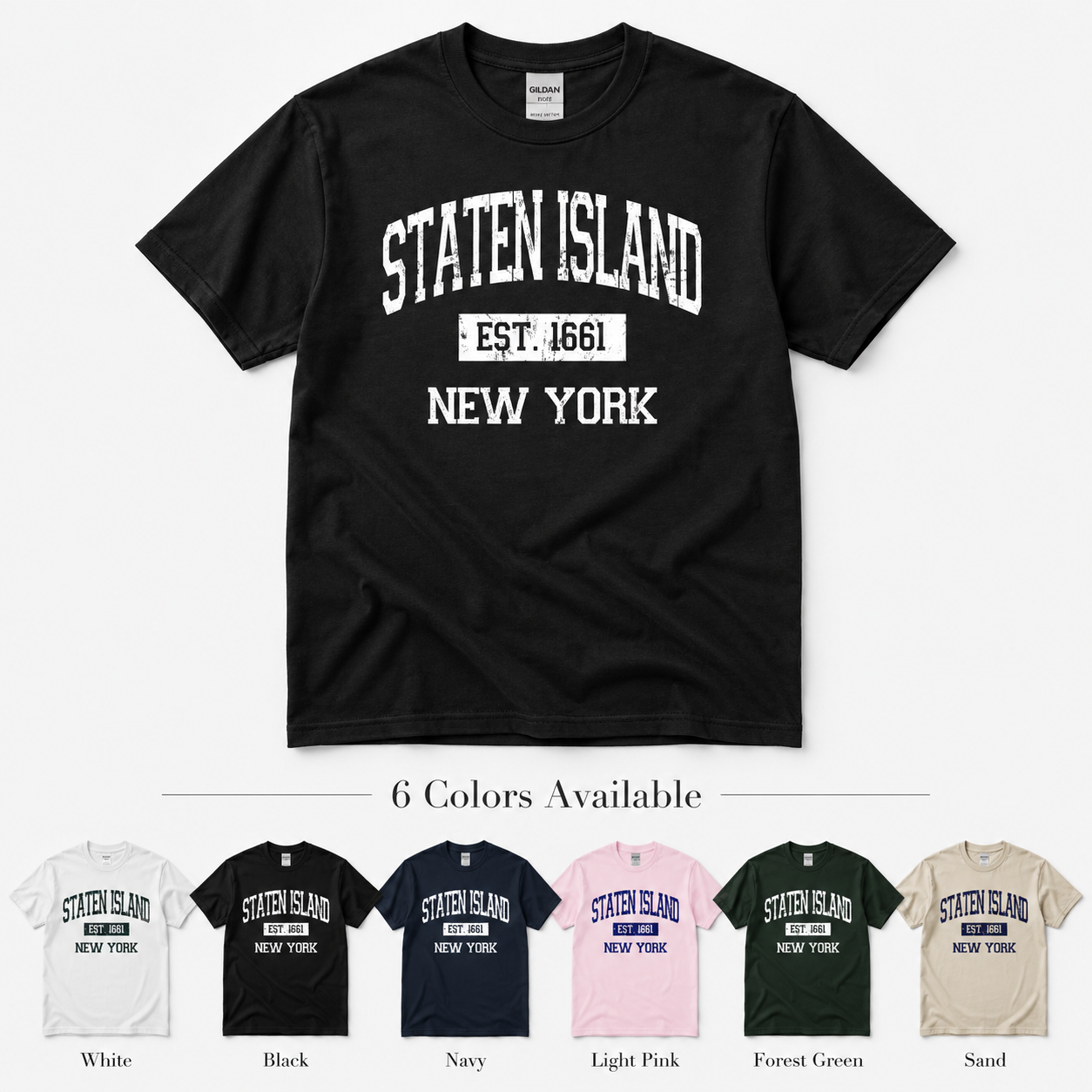 Staten island Est. 1661 Men's T-Shirt, Sweatshirt, Hoodie at wholesale price