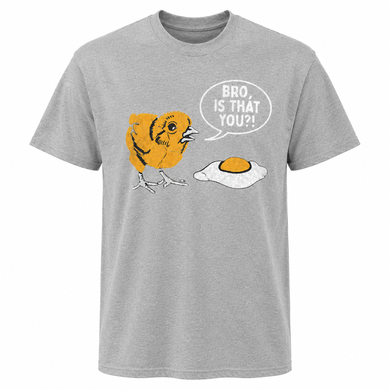 Mens Bro Is That You Funny T-Shirt Sarcastic Chicken Egg Graphic Novelty Tee