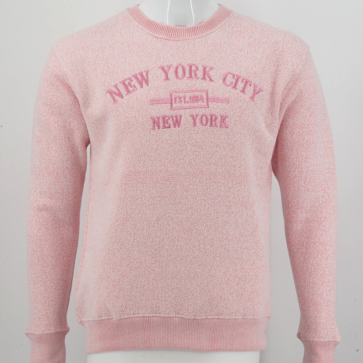 New York City Embroidered Crewneck Sweatshirt, Minimalist NYC Souvenir Pullover