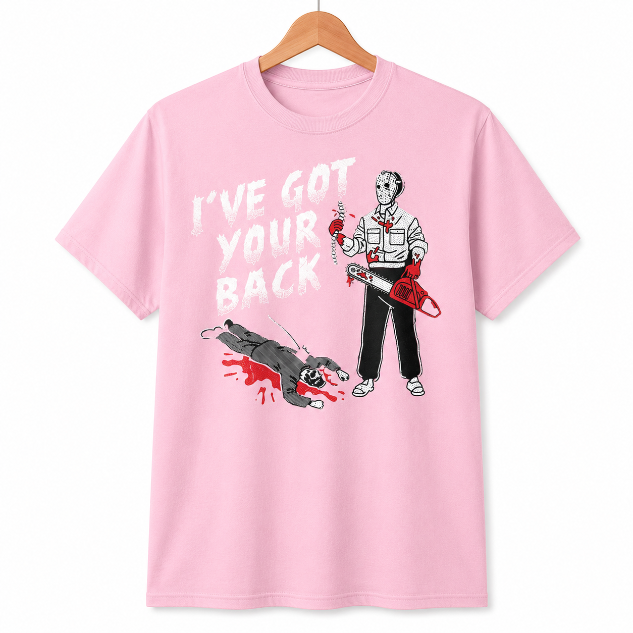 Men's Funny I've Got Your Back T-Shirt Sarcastic Killer Graphic Novelty Tee