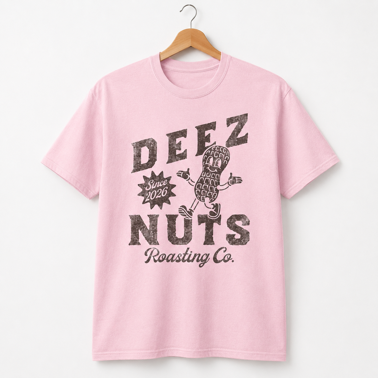 Men's Funny Deez Nuts Roasting Co T-Shirt Sarcastic Novelty Humor Tee