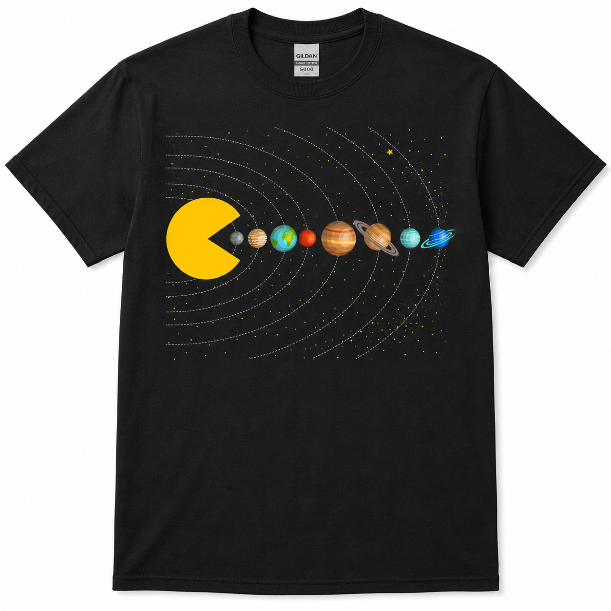 Funny Solar System Space Arcade Gamer Youth Graphic T-Shirt Boys Tee S-XL