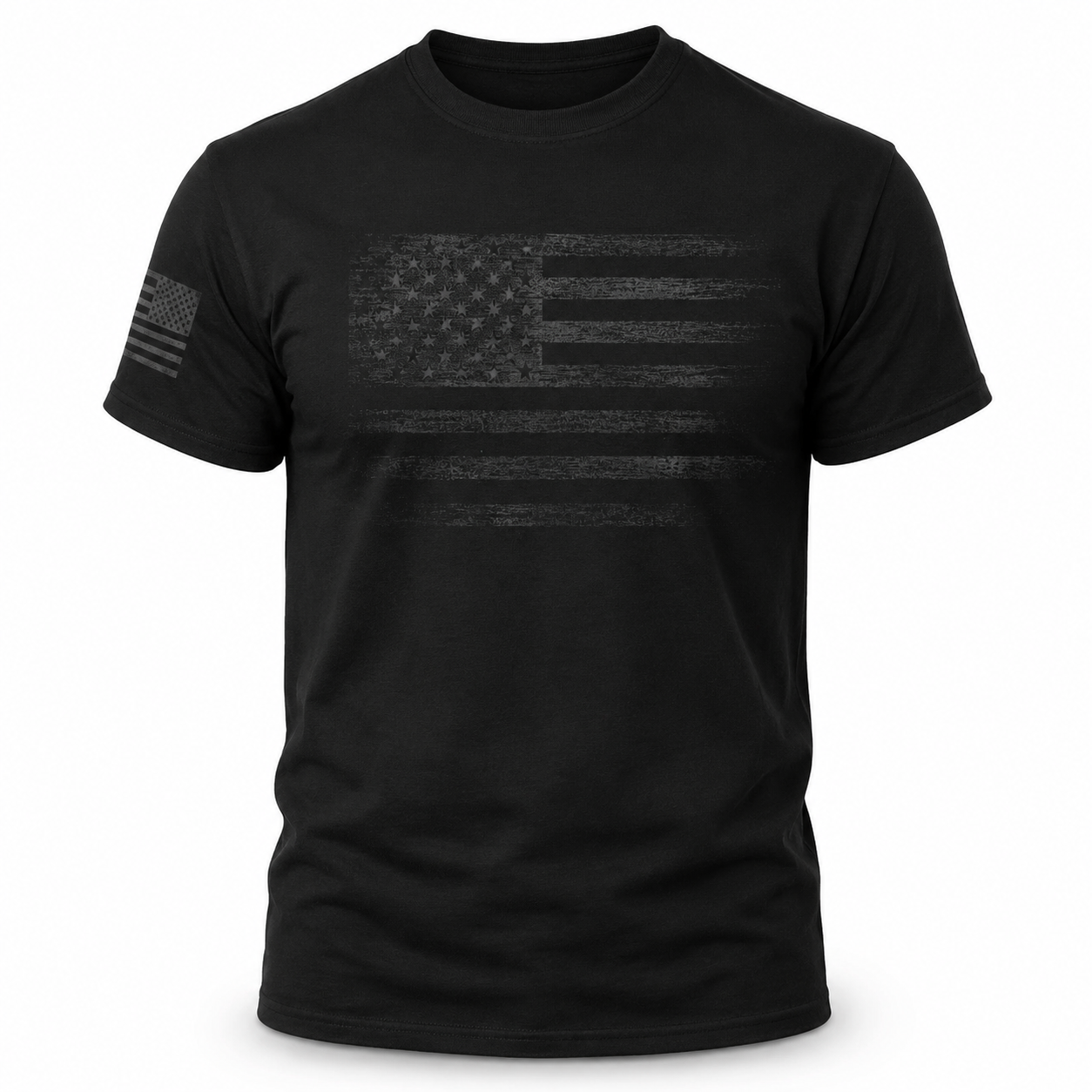 USA Distressed Flag T-Shirt Patriotic American Flag Graphic Tee Men's S-5XL