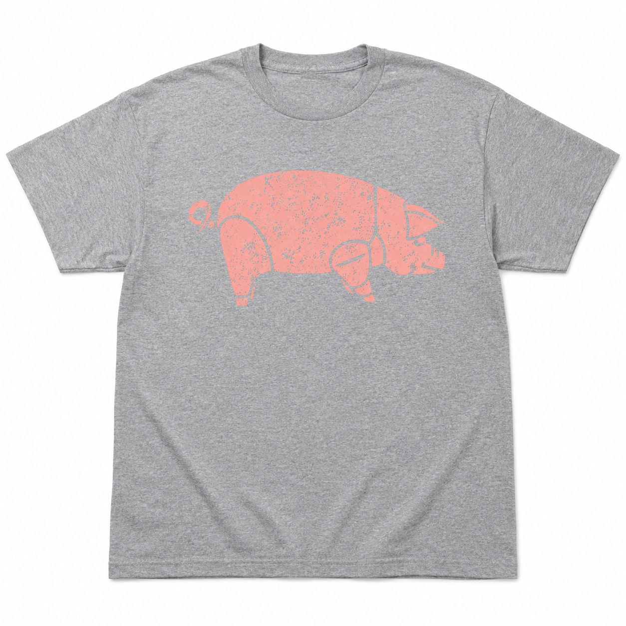 Retro Flying Pig Psychedelic Rock T-Shirt Vintage 70s Graphic Tee Unisex S-2XL