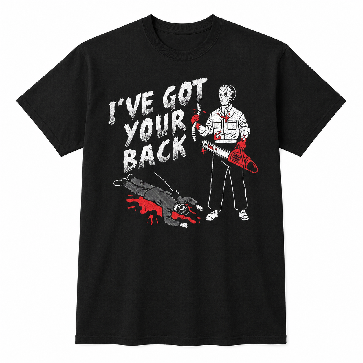 Men's Funny I've Got Your Back T-Shirt Sarcastic Killer Graphic Novelty Tee