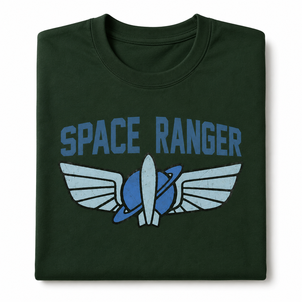 Retro Rocket Wings Graphic T-Shirt Vintage Space Explorer Tee Men's S-5XL