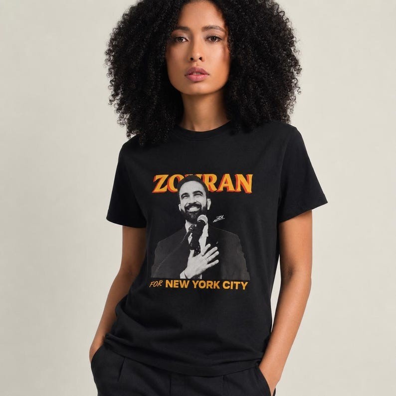 Zohran Mamdani NYC Political T-Shirt, 100% Cotton Graphic Tee
