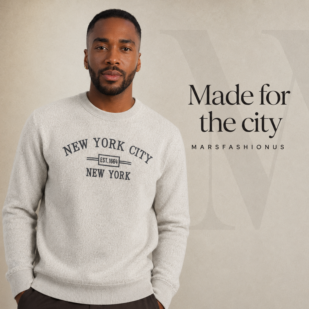 New York City Embroidered Crewneck Sweatshirt, Minimalist NYC Souvenir Pullover