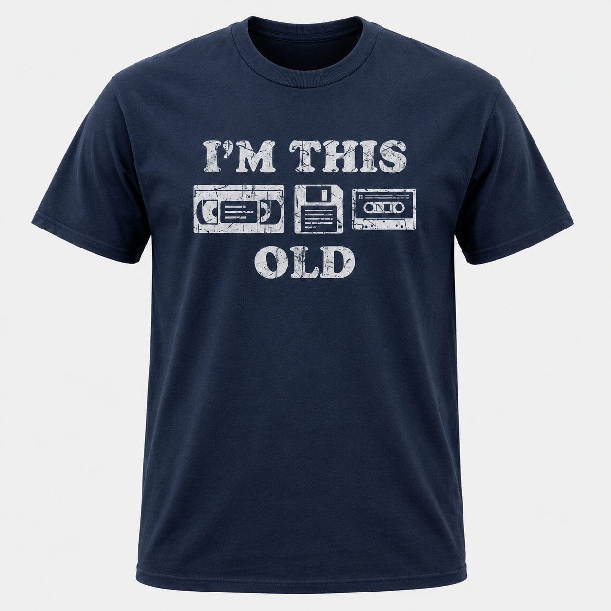 Mens Im This Old Funny T-Shirt Retro Video Tape Sarcastic Graphic Novelty Tee