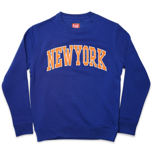 New York Classic Raglan Applique Crewneck Sweatshirt, Unisex Pullover