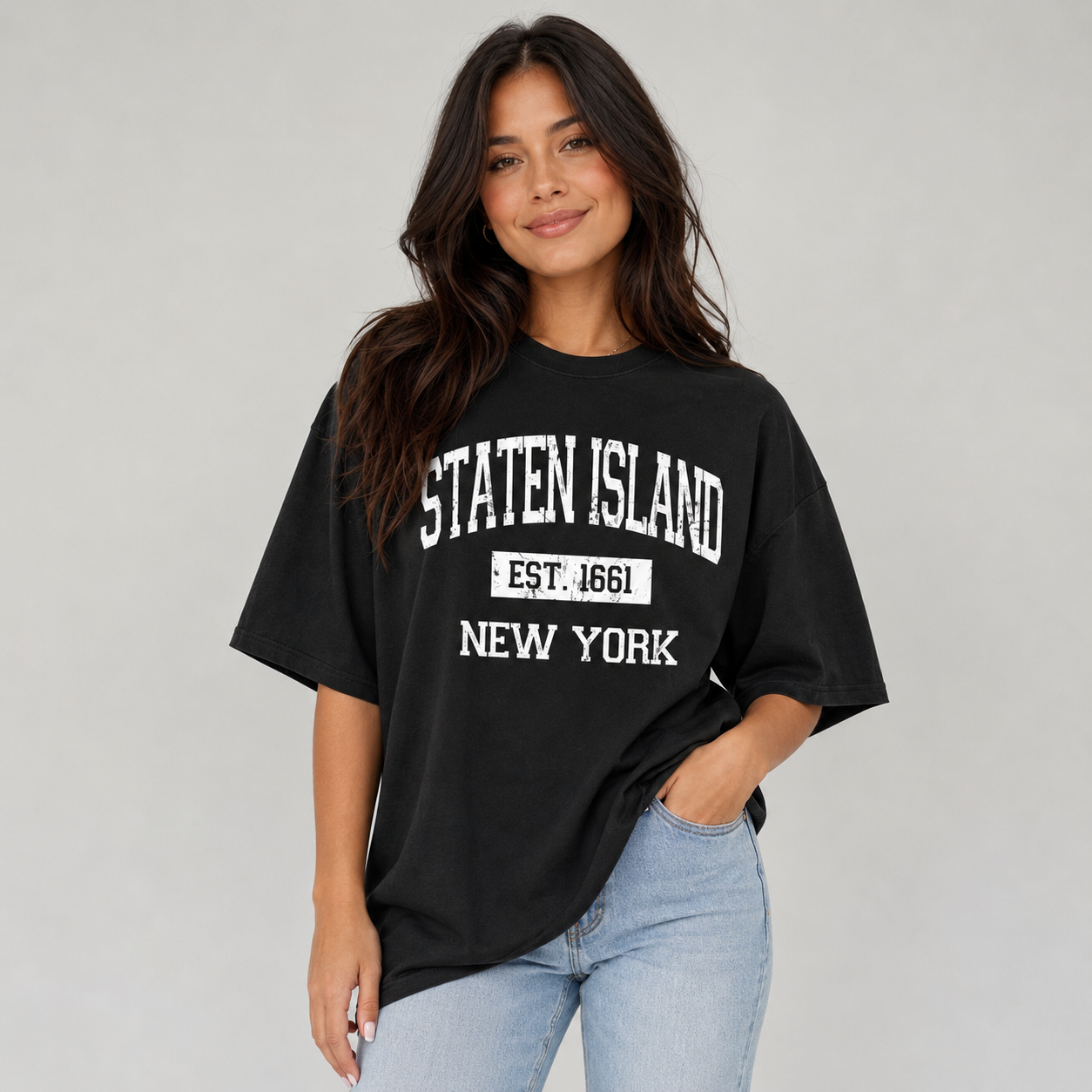 Staten island Est. 1661 Men's T-Shirt, Sweatshirt, Hoodie at wholesale price
