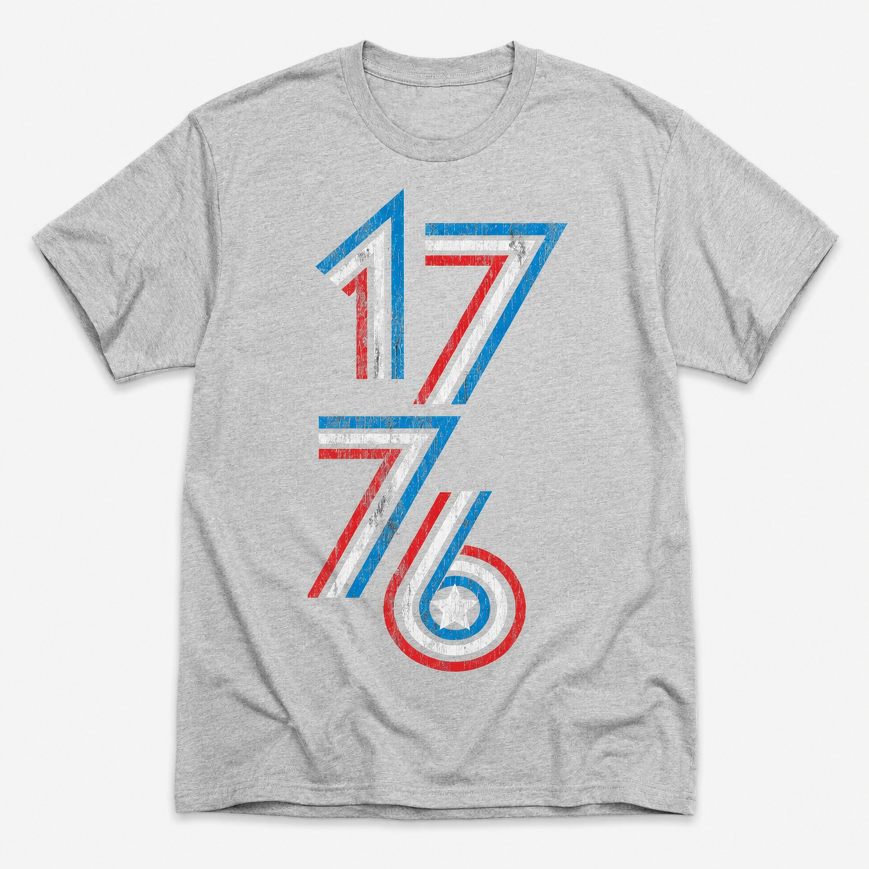 Men's 1776 Stripes T-Shirt Patriotic American Fourth of July Graphic Tee