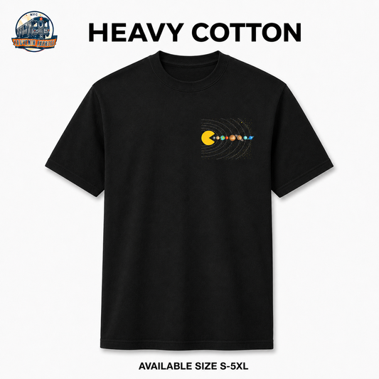 Solar System Astronomy T-Shirt Funny Space Gamer Graphic Tee Men's S-5XL