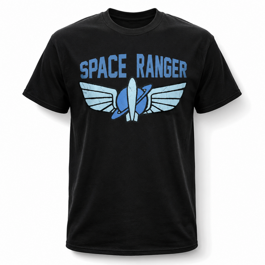 Retro Rocket Wings Graphic T-Shirt Vintage Space Explorer Tee Men's S-5XL