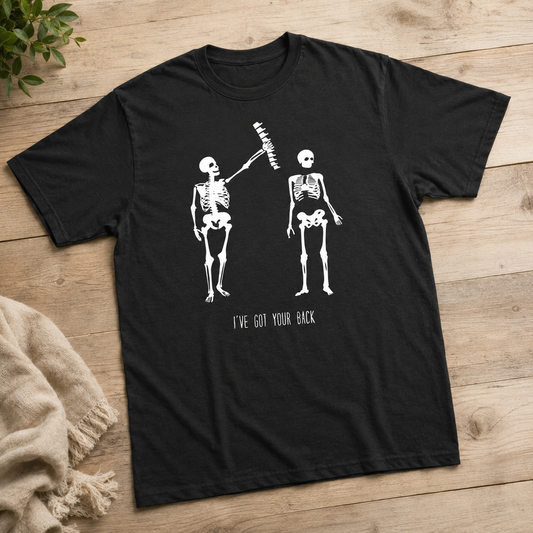 Men's Got Your Back Funny Skeleton T-Shirt Halloween Best Friend Graphic Tee
