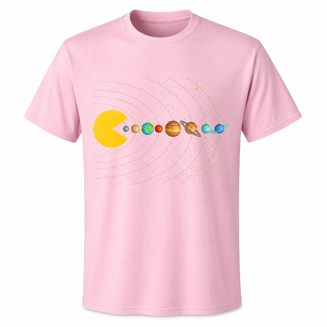 Funny Solar System Space Arcade Gamer Youth Graphic T-Shirt Boys Tee S-XL