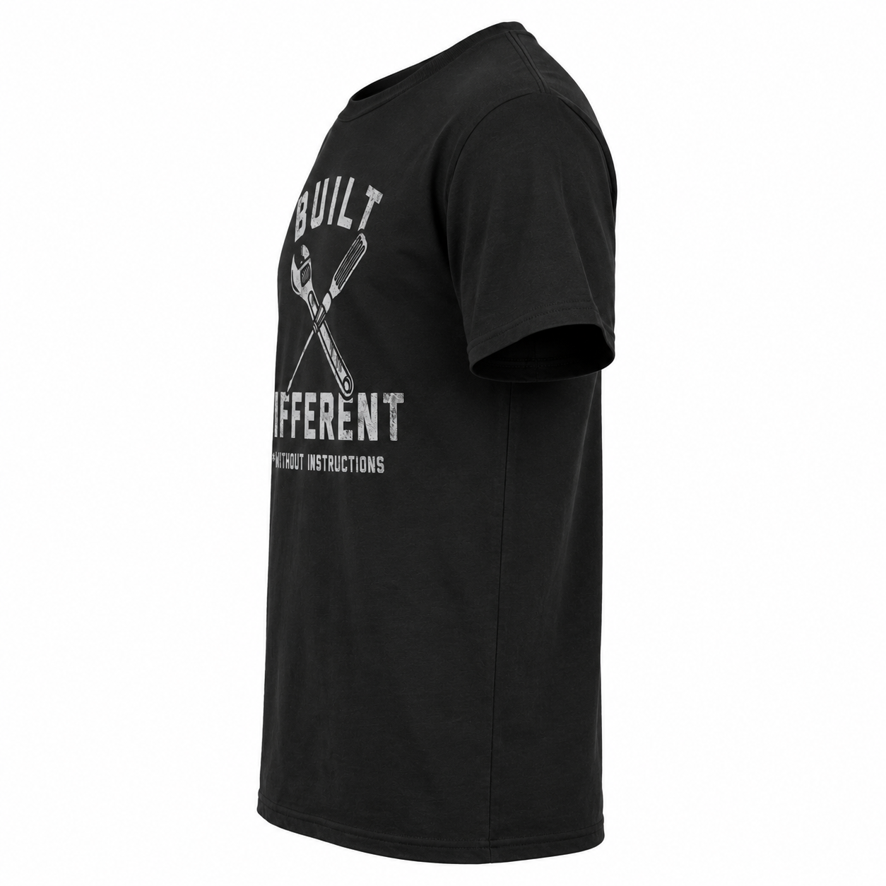Mens Built Different Without Instructions Funny T-Shirt Sarcastic Novelty Tee