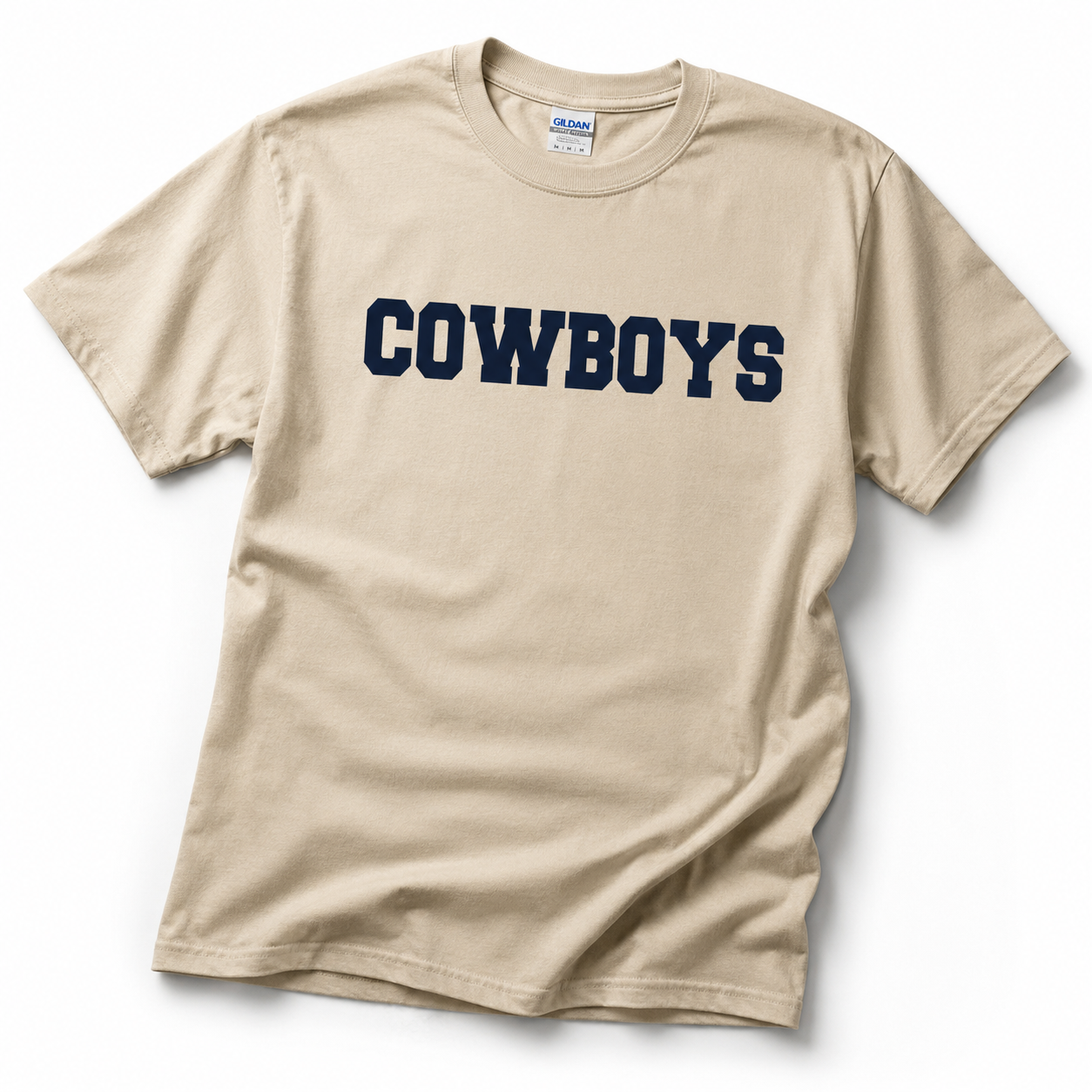 Custom Cowboys Name & Number T-Shirt Personalized Football Jersey Tee S-5XL